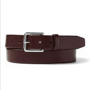 Italian Leather Belt Burgundy